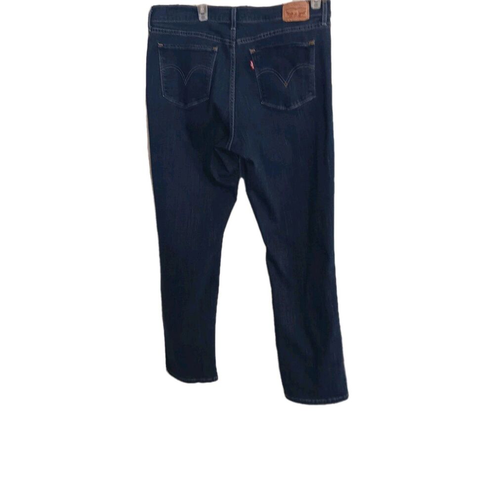 Levi's 511 Slim Fit Dark Wash W32 L30 (SZ 14)  Rise Mid Jeans 5-Pocket - Picture 4 of 9